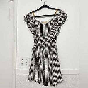 Michael Kors black and white shift dress